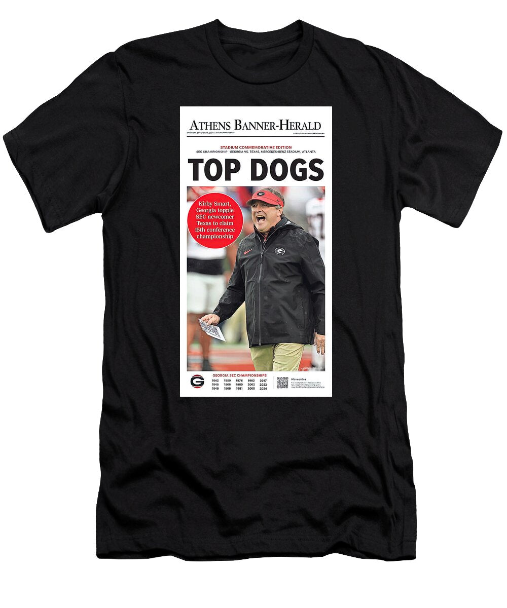 Georgia Bulldogs Win 2024 Sec Championship Commemorative Edition Yara Old School T-Shirt