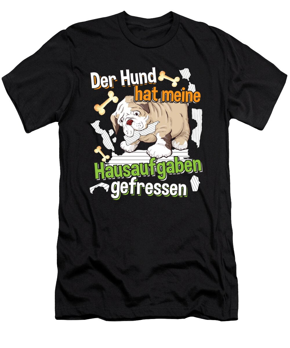 German Dog Ate Homework Hund Hausaufgaben Best Trendy Choices T-Shirt