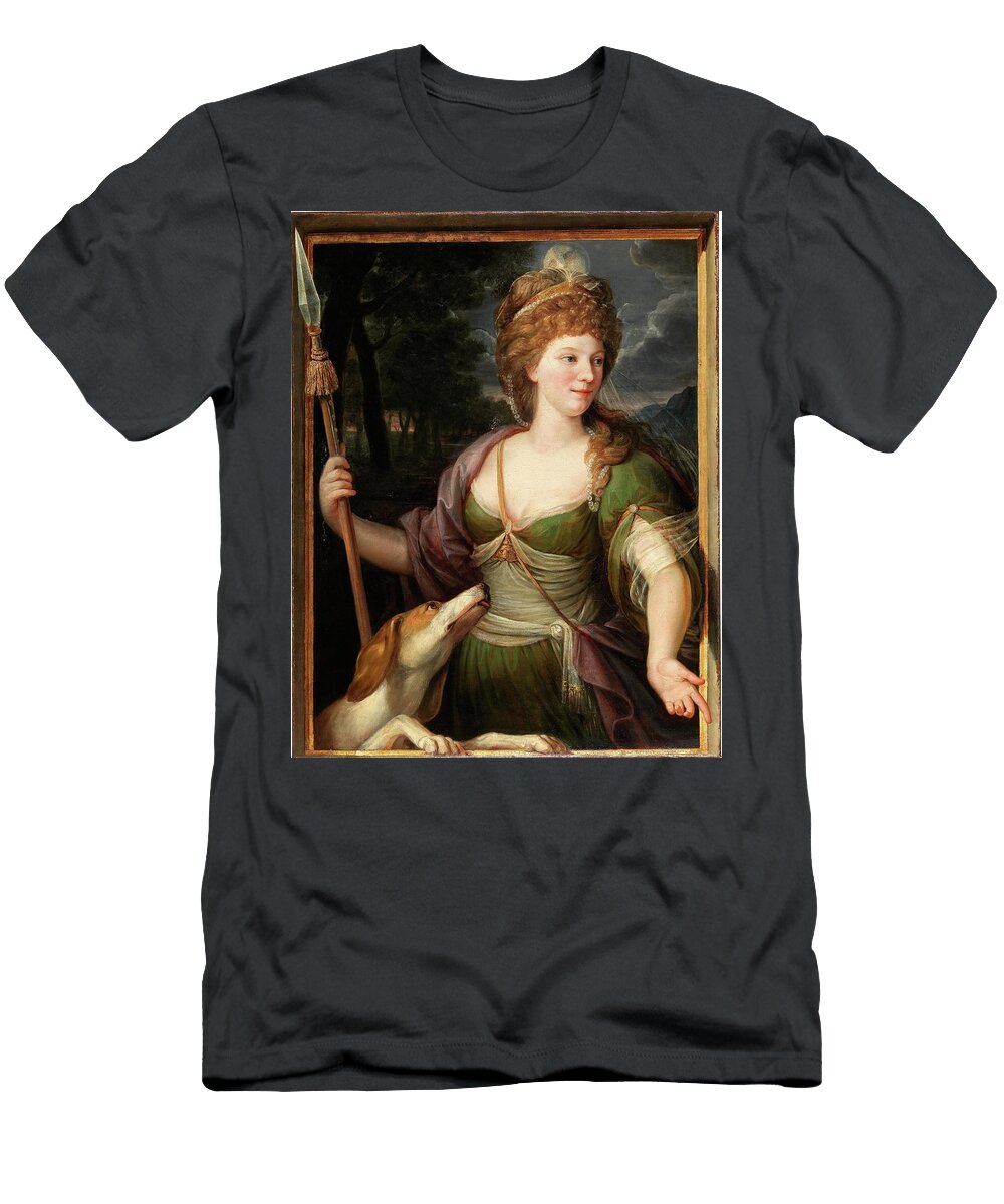 German School Century Portrait of a Lady As Diana Celestial Images T-Shirt