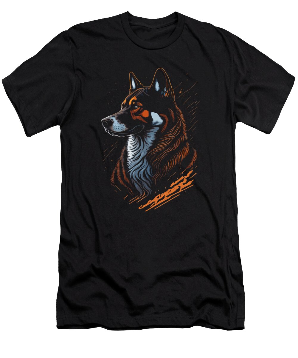 German Shepherd Portrait Dexter Apolonio T-Shirt