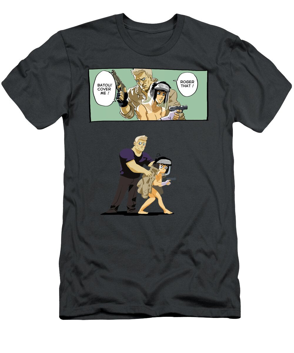 Ghost in the Shell Fun Comics Gits Anime Andre Lindblad T-Shirt