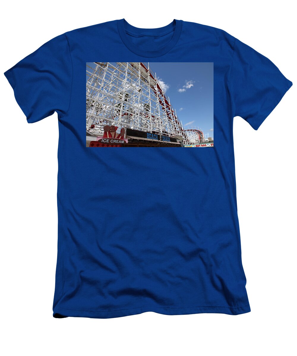 Giant Dipper At the Santa Cruz Beach Boardwalk California 5d23879 Wingsdomain Art and Photography T-Shirt