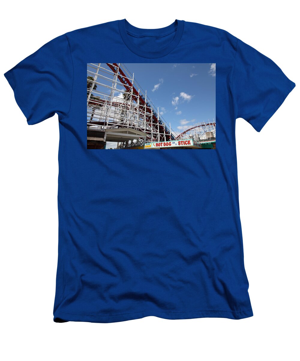 Giant Dipper At the Santa Cruz Beach Boardwalk California 5d23883 Wingsdomain Art and Photography T-Shirt