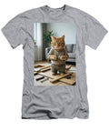 Ginger Tabby Cat Assembling Flat Pack Furniture Matthias Hauser T-Shirt