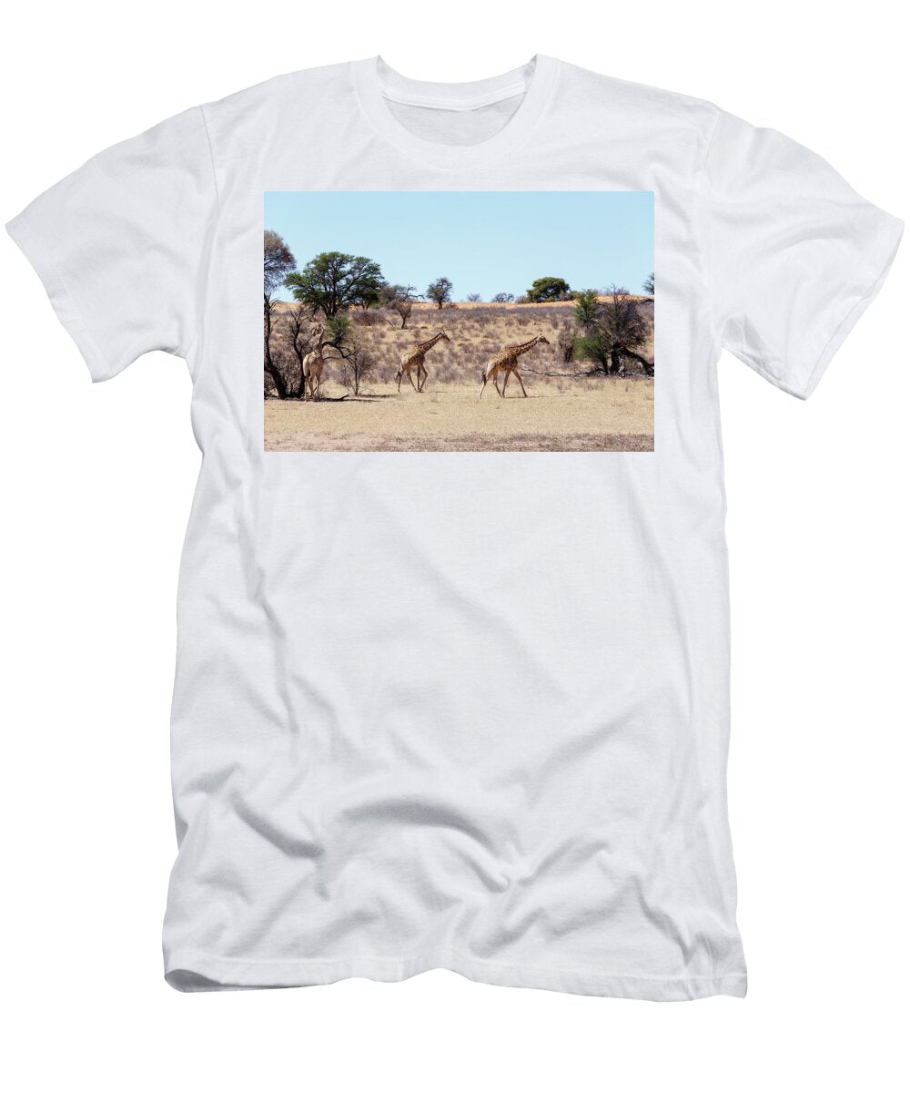 Giraffa Camelopardalis in African Bush Artush Foto T-Shirt