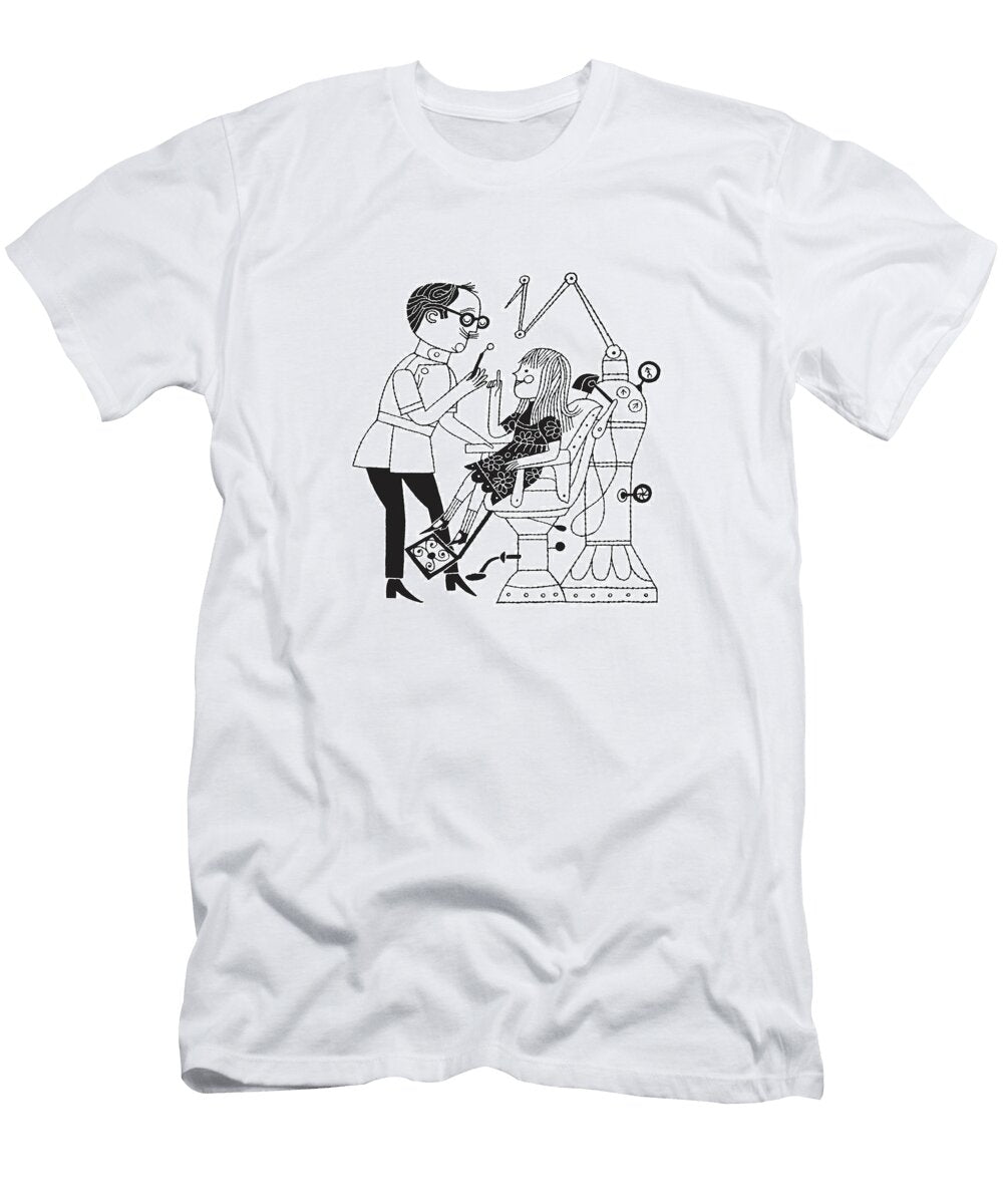 Girl At the Dentist Csa Images T-Shirt