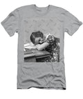 Girl Falling Asleep Over Homework H Armstrong Robertsclassicstock T-Shirt