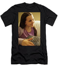 Girl Having Fun on Computer Jim Corwin T-Shirt