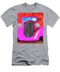 Girl Power 1930s Plymouth Grille Pretty in Pink Abstract Brad Knorr T-Shirt