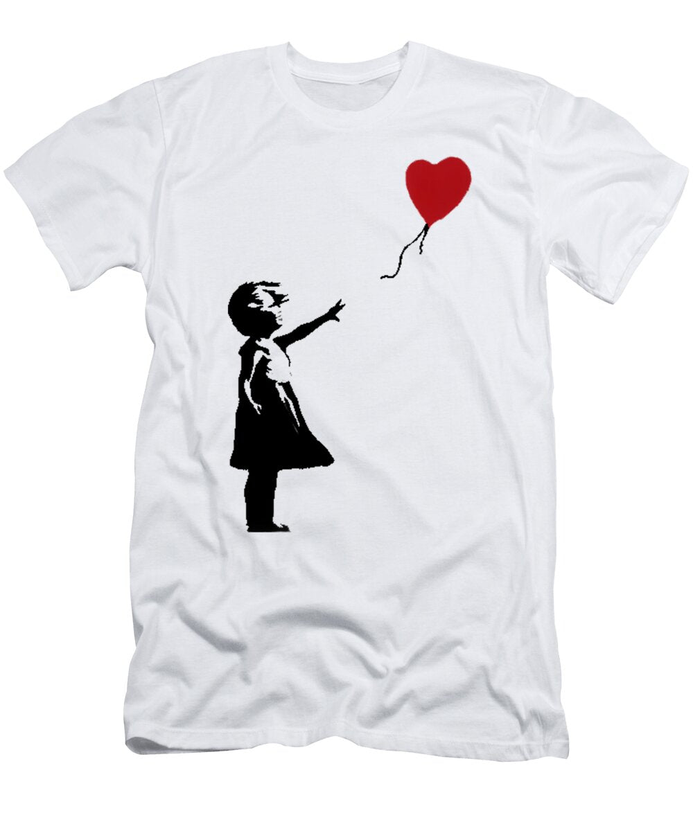Girl with Balloon Banksy Blanca Hewitt T-Shirt
