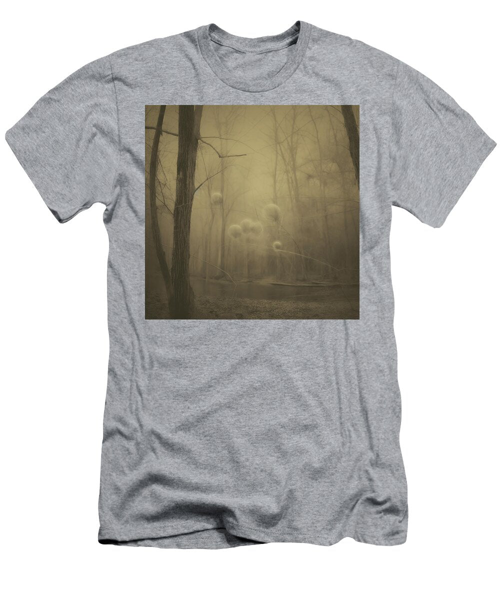 Glowing Golden Orbs in the Forest Yo Pedro T-Shirt