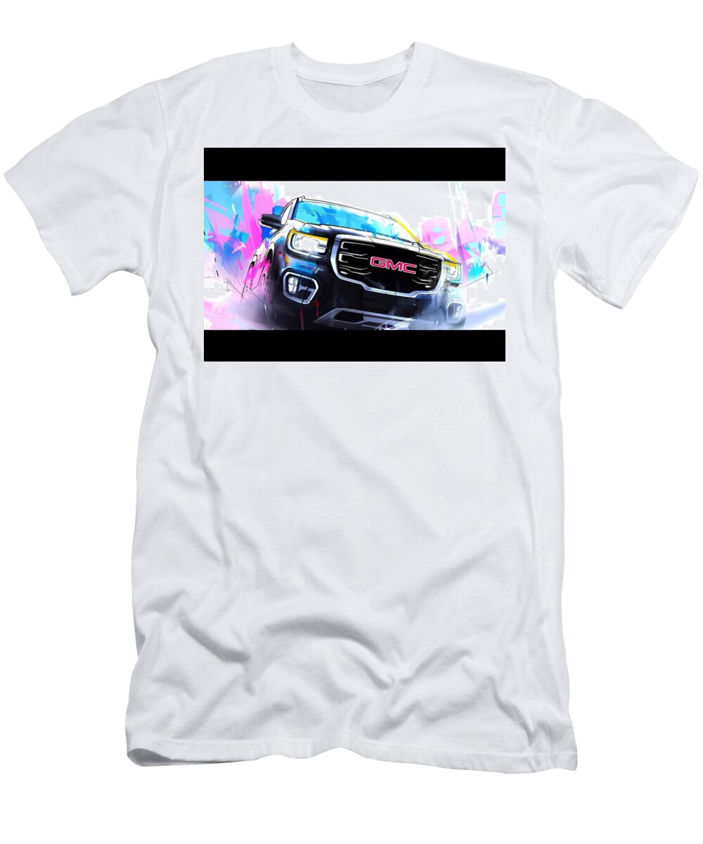 Gmc Pickup Truck Bold Design Powerful Performance Kari Goldfalse T-Shirt