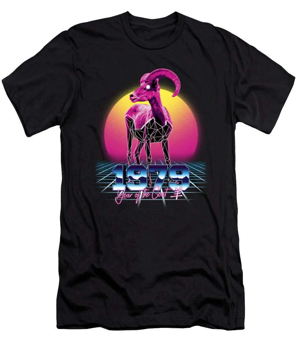 Goat Chinese Zodiac Vaporwave Me T-Shirt