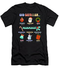 God Says I Am Pharmacist Christmas Pharmacy Tech Natalie Lidford T-Shirt
