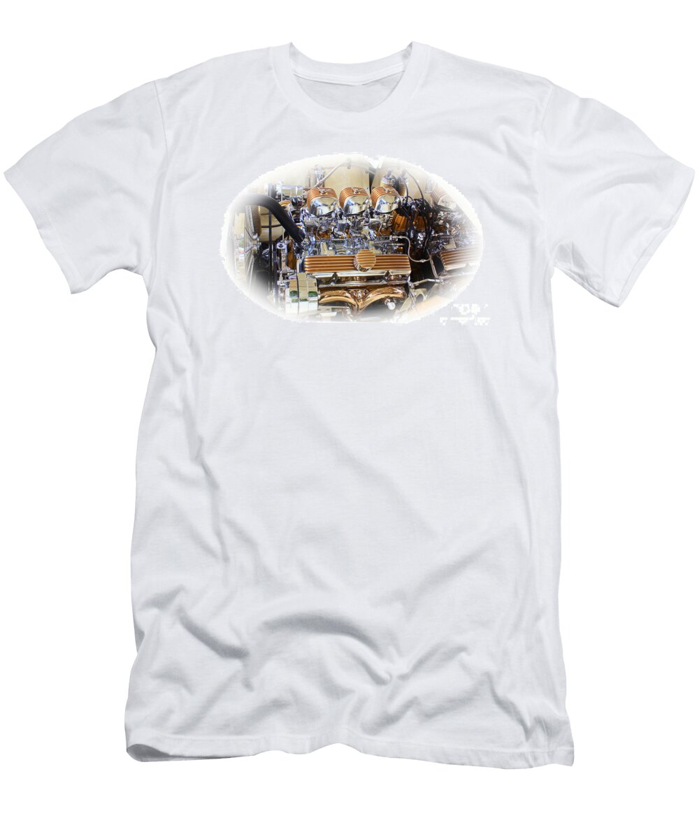 Gold Trim Engine Steven Baier T-Shirt