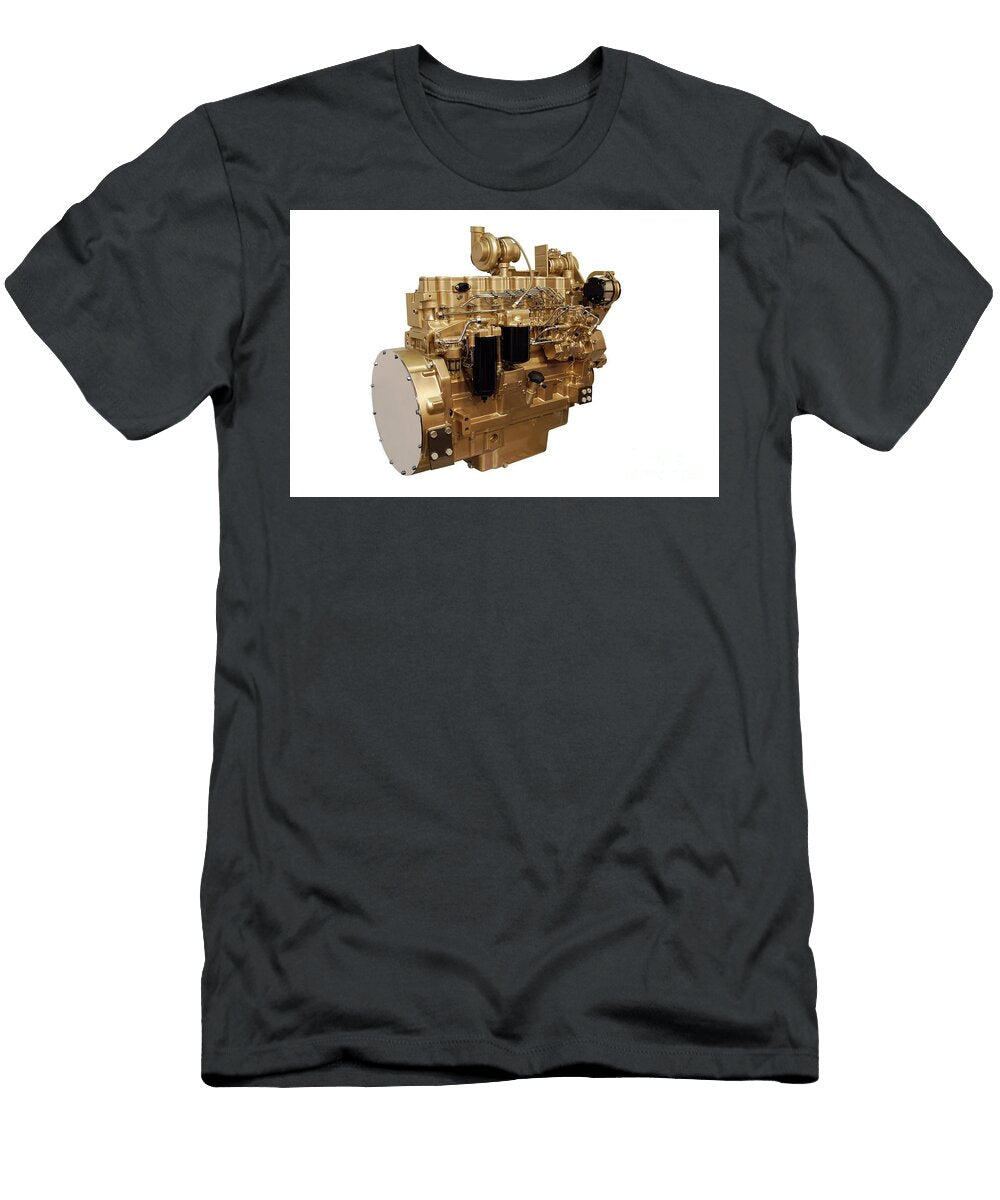 Gold Truck Heavy Engine Isolated on White Goce Risteski T-Shirt