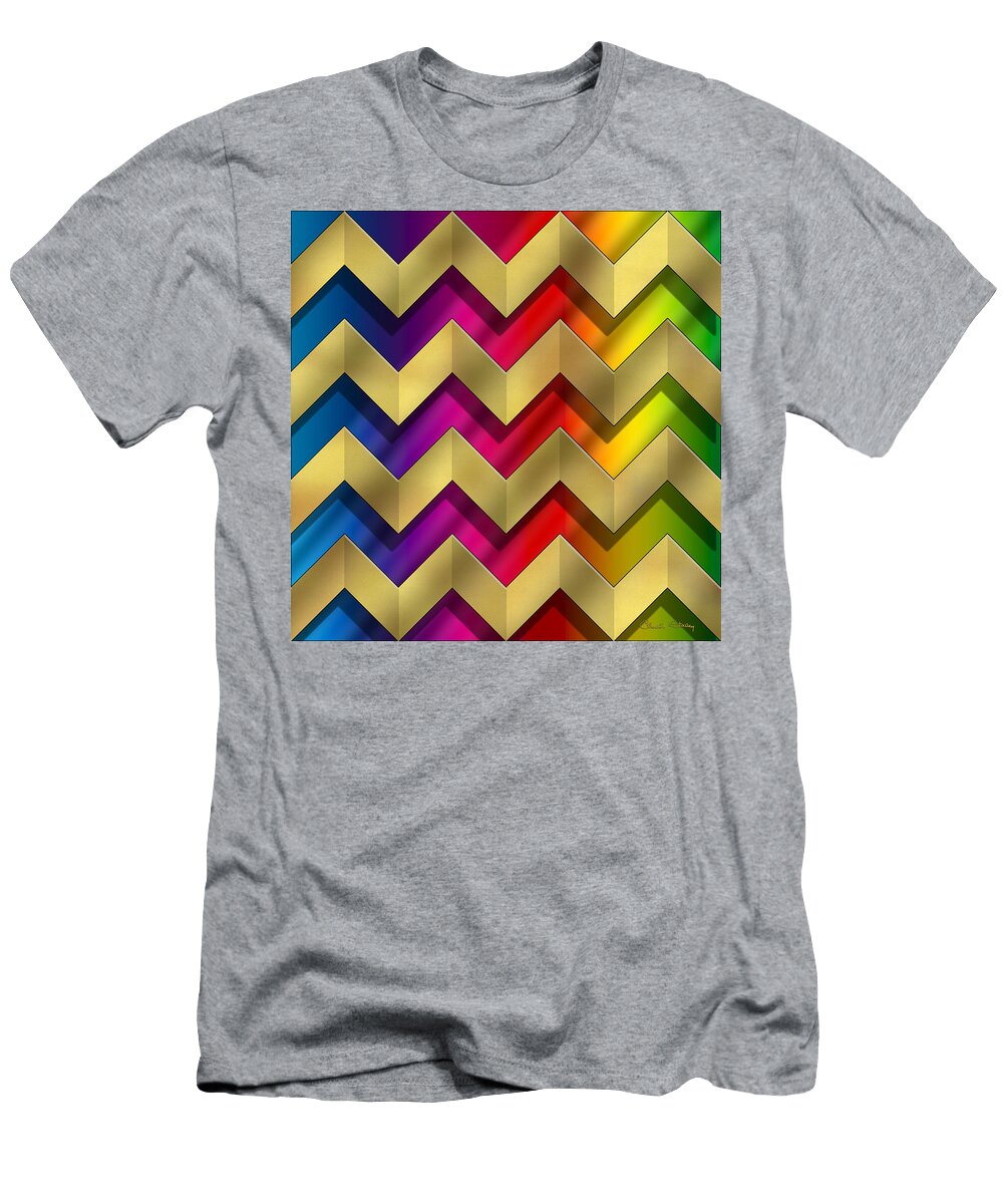 Gold Zig Zag Chuck Staley Chuck Staley T-Shirt