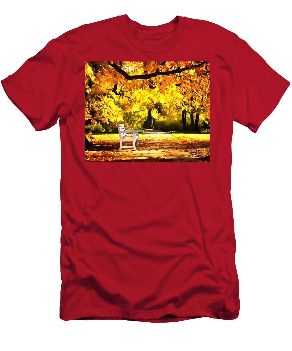 Golden Bench Suprise Catherine Lott T-Shirt