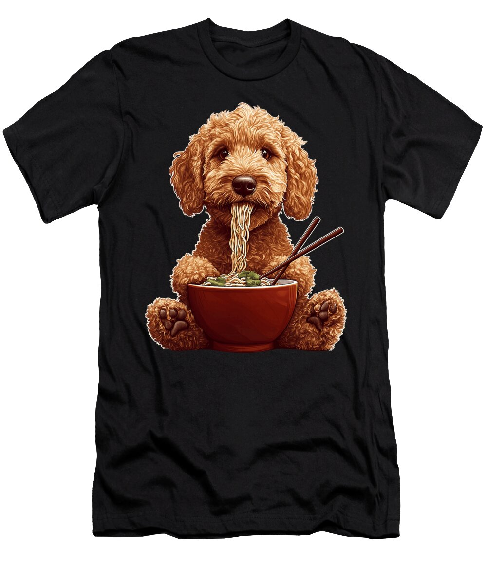 Golden Doodle Goldendoodle Dog Ramen Japanese Dh Bubble T-Shirt