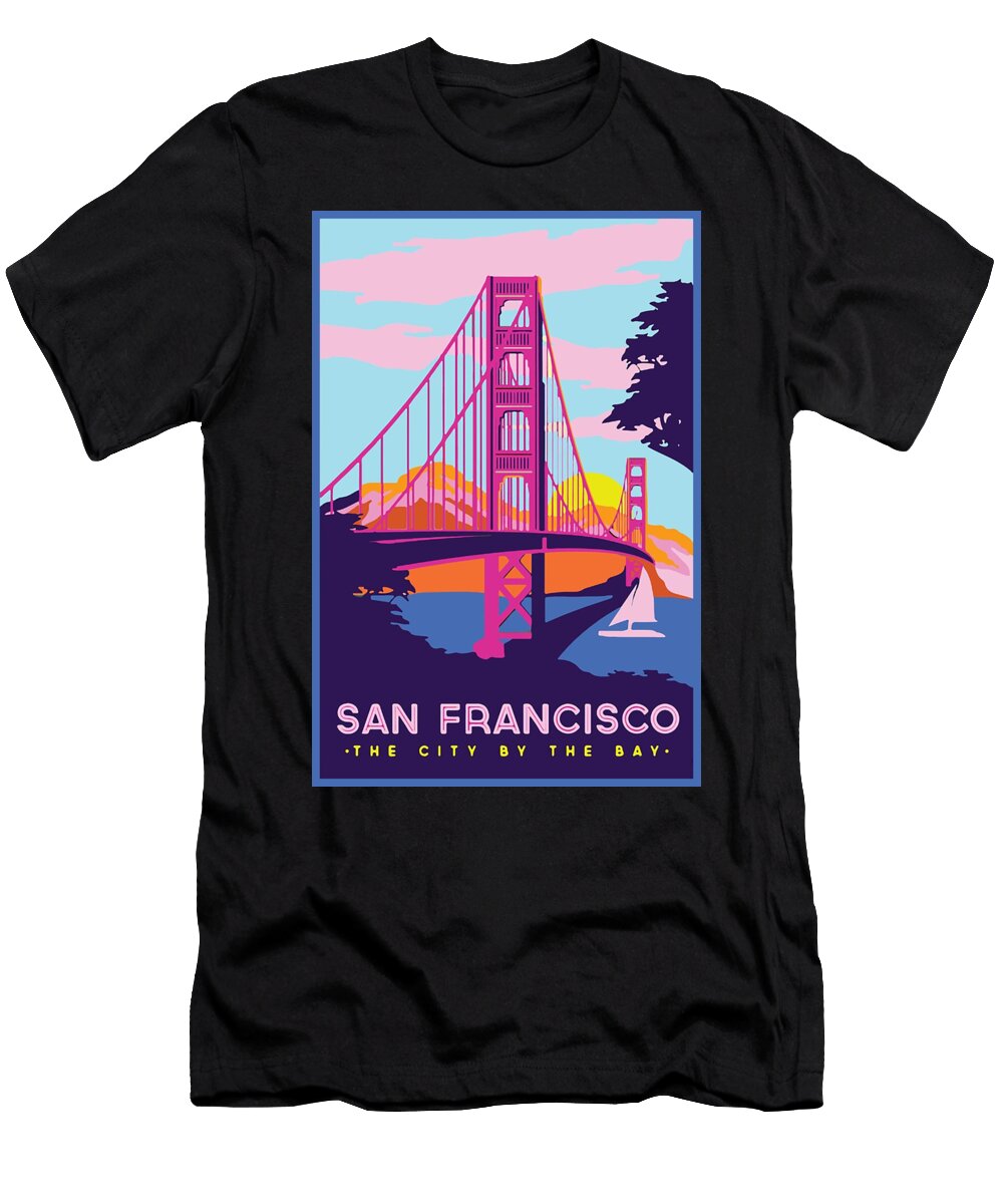 Golden Gate Bridge Sf Andryana Dian T-Shirt