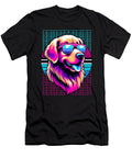 Golden Vintage Vaporwave Golden Retriever Lover Natalie Lidford T-Shirt