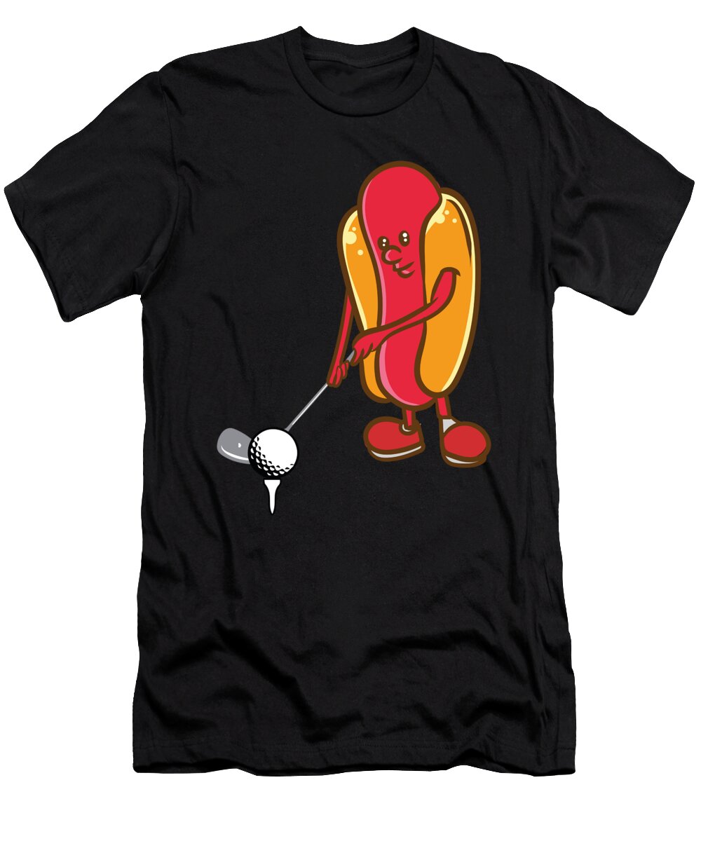 Golf Hotdog Golfing Sausage Golf Player Toms Store T-Shirt