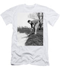 Golfer Playing Ball in Sand Trap H Armstrong Robertsclassicstock T-Shirt