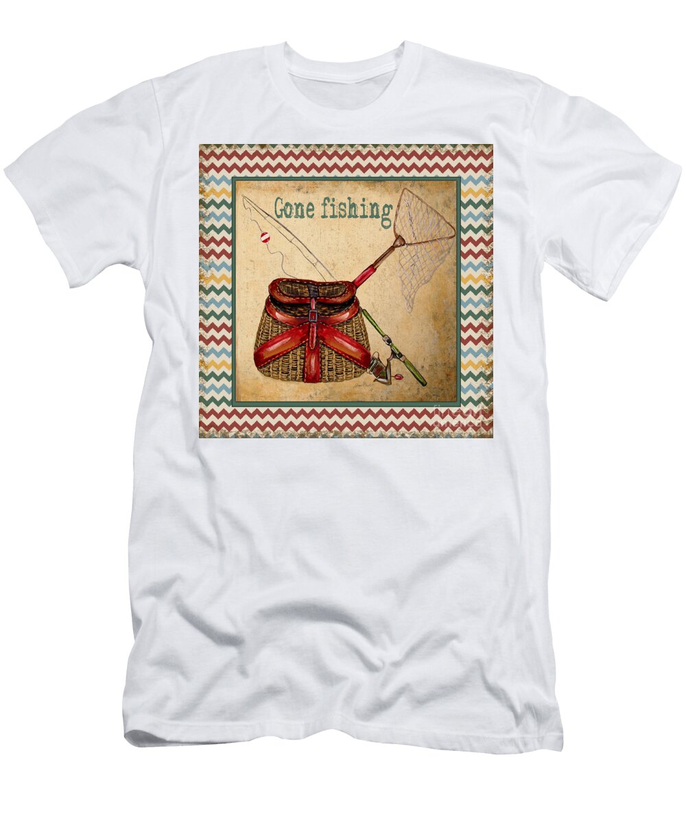 Gone Fishing Chevron Jean Plout T-Shirt