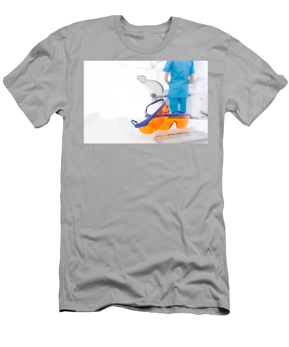 Googles Tools Close Up in Dentists Office Dentist At Work Michal Bednarek T-Shirt