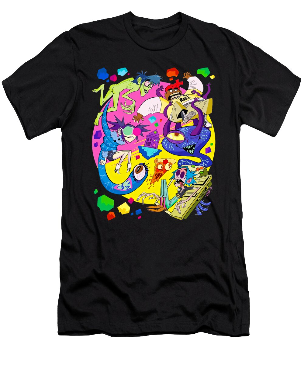 Gorillaz Monsters Andry Dwi T-Shirt