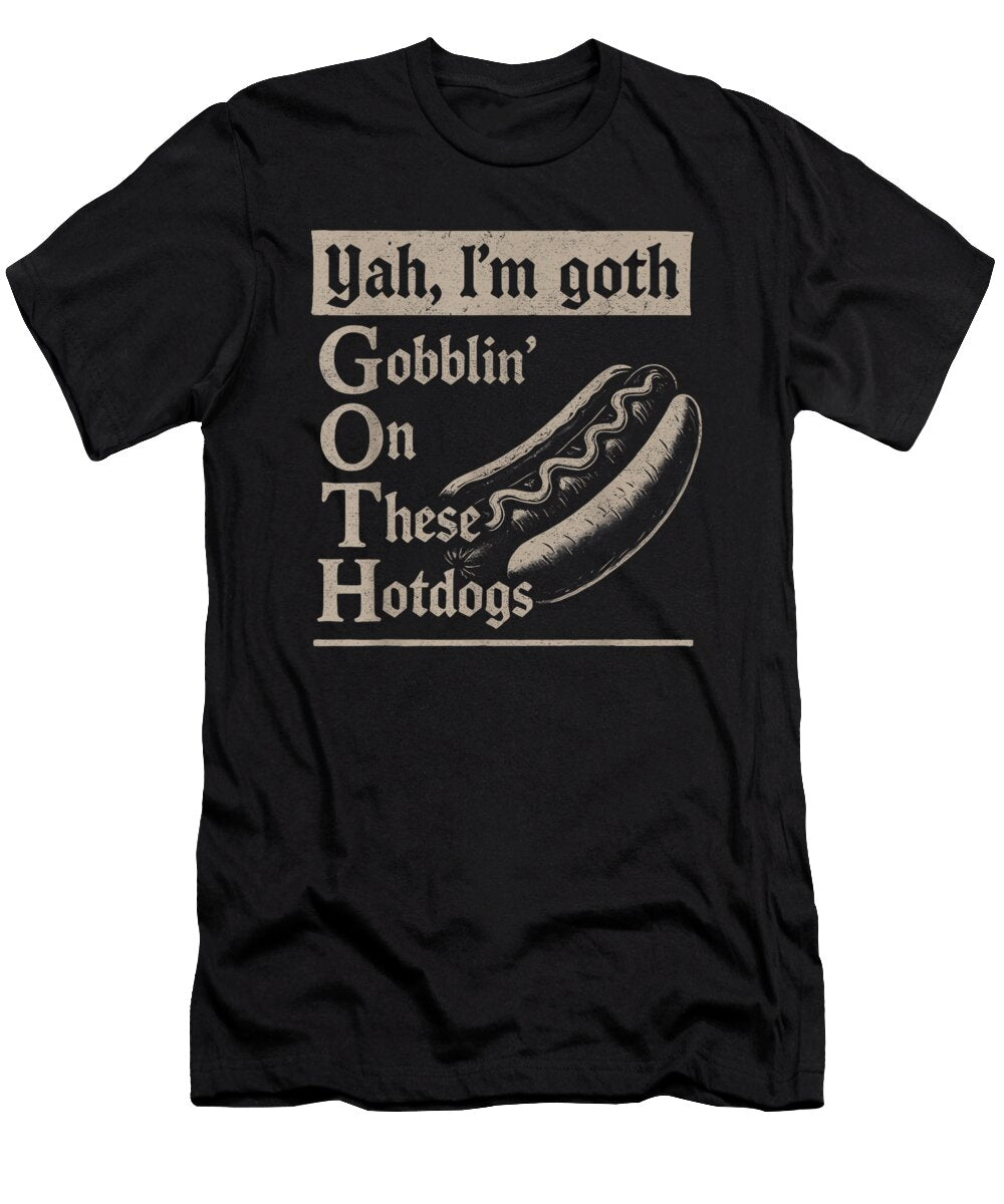 Goth Hotdog Humor Classiic T-Shirt