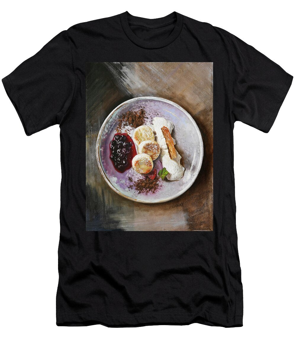 Gourmet Dessert Cheese Pancakes Arrangement Alena Savchenko Lukian T-Shirt
