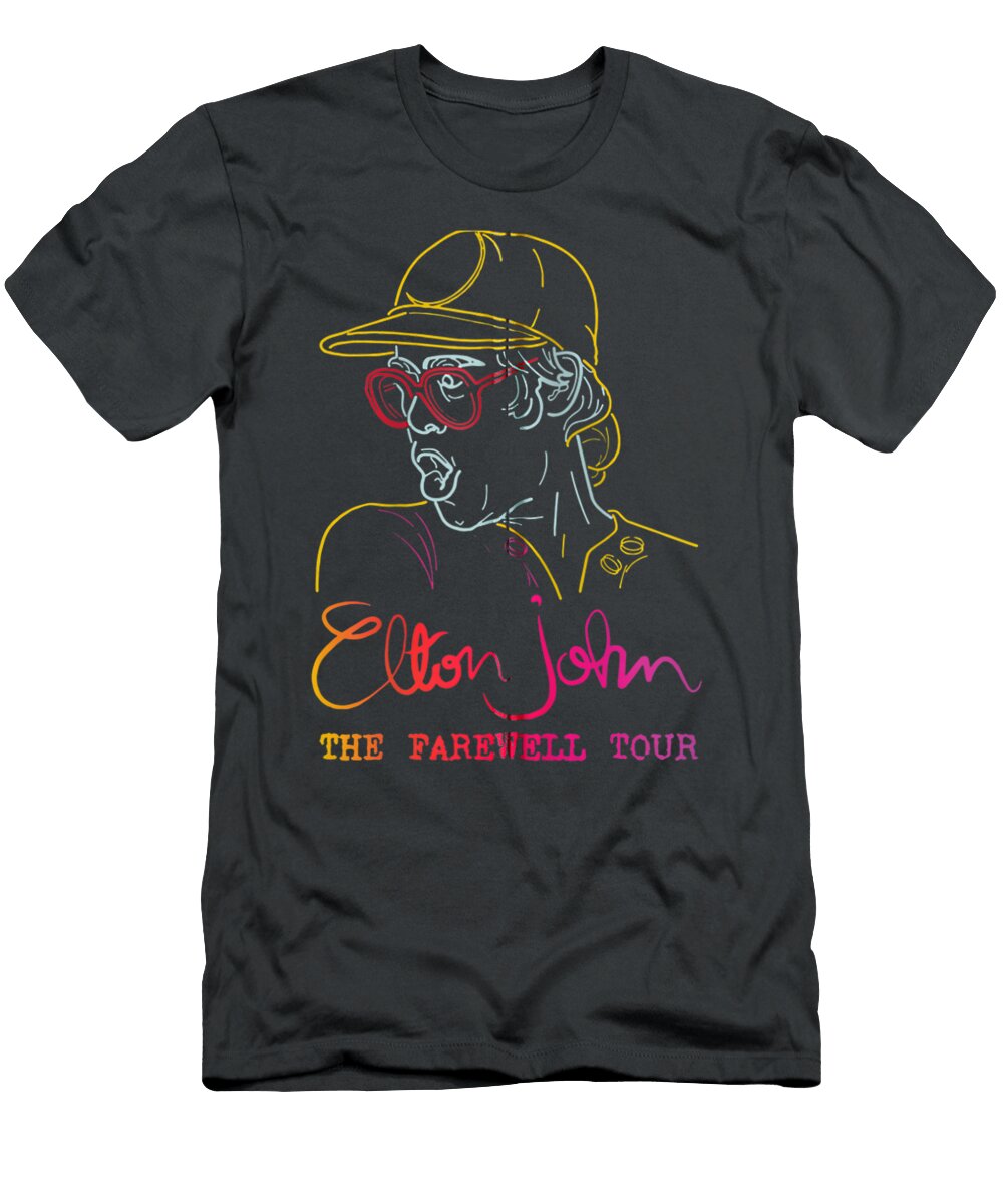 Graphic John Idol Vaporwave Retro Playing Piano Music Eddisu Auror T-Shirt