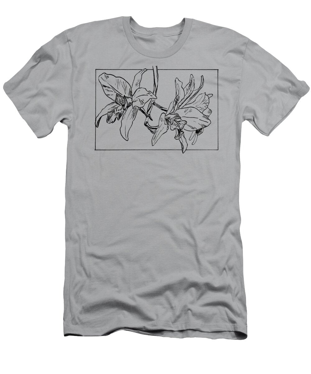 Graphic Orchid on Background Masha Batkova T-Shirt