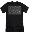Gray and Black Modern Stripe Cube Tile Pattern Petite Pattern Minimal Graphic Designs T-Shirt