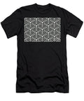 Gray and Black Tessellation Line Pattern 38 Petite Pattern Minimal Graphic Designs T-Shirt