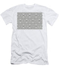 Gray and White Chevron Stripe Diamond Pattern Petite Pattern Minimal Graphic Designs T-Shirt
