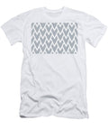 Gray and White Tessellation Line Pattern 17 Petite Pattern Minimal Graphic Designs T-Shirt