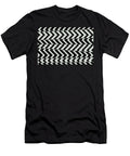 Gray Green and Black Horizontal Stripe Pattern Petite Pattern Minimal Graphic Designs T-Shirt
