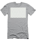 Gray Green and White Pretty Herringbone Pattern Petite Pattern Minimal Graphic Designs T-Shirt