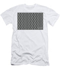 Gray Grey and Black Stripe Diamond Pattern Petite Pattern Minimal Graphic Designs T-Shirt