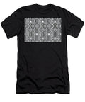 Gray Grey and White Art Deco Diamond Pattern Petite Pattern Minimal Graphic Designs T-Shirt