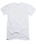 Gray Grey and White Minimal Line Art Pattern 4 Petite Pattern Minimal Graphic Designs T-Shirt