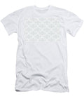 Gray Grey and White Ornamental Shape Pattern 3 Petite Pattern Minimal Graphic Designs T-Shirt