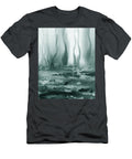 Gray Peaceful Waves and Seaweed Under the Sea Irina Sztukowski T-Shirt