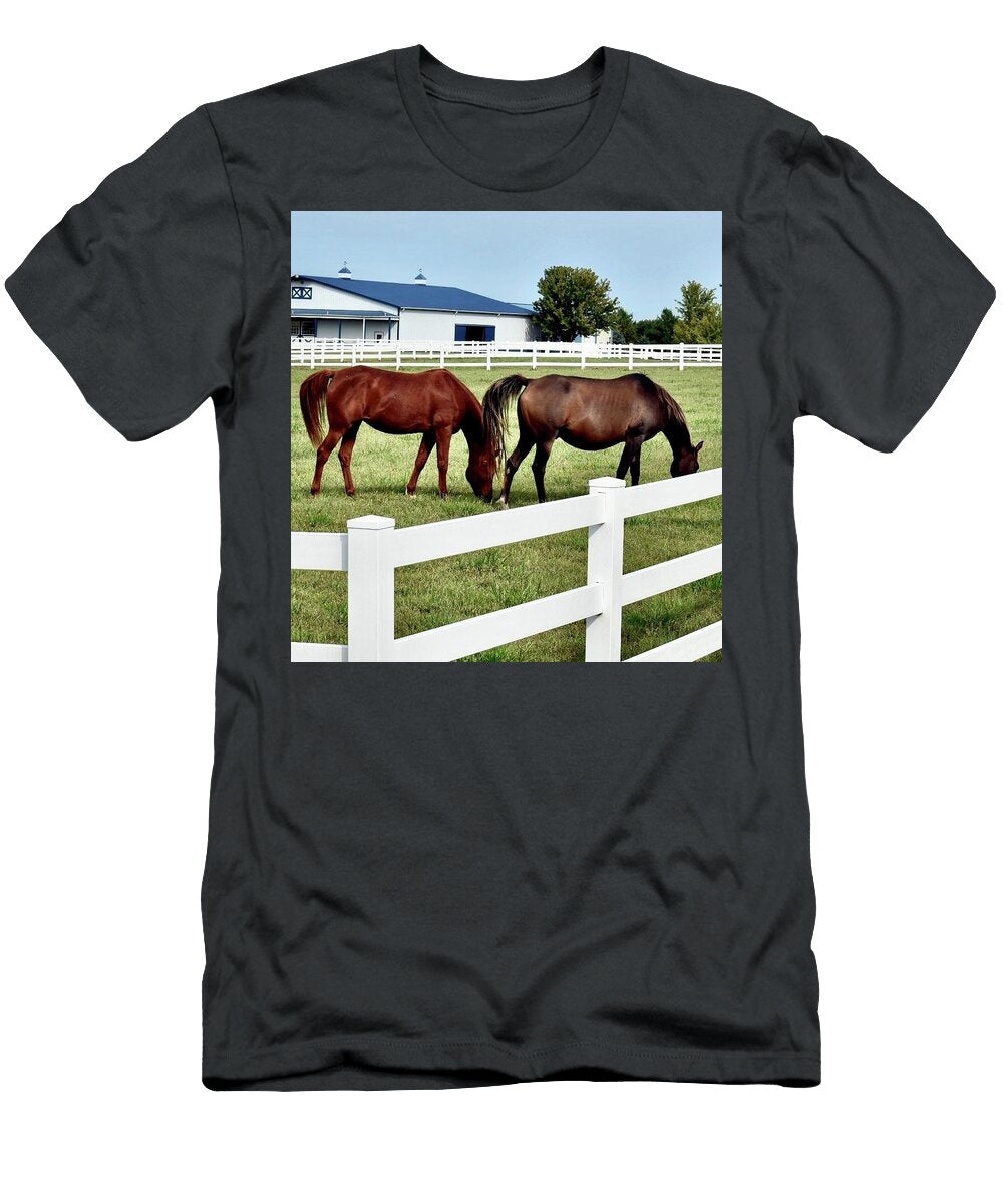 Grazing Horses Mario Diaz T-Shirt