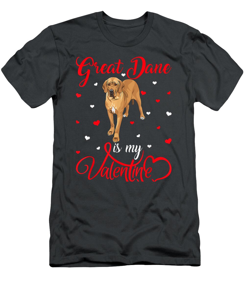 Great Dane Is My Valentine Funny Great Dane Valentines Day Eloyw Zelda T-Shirt