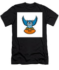 Great Horned Owl American Football Mascot Aloysius Patrimonio T-Shirt