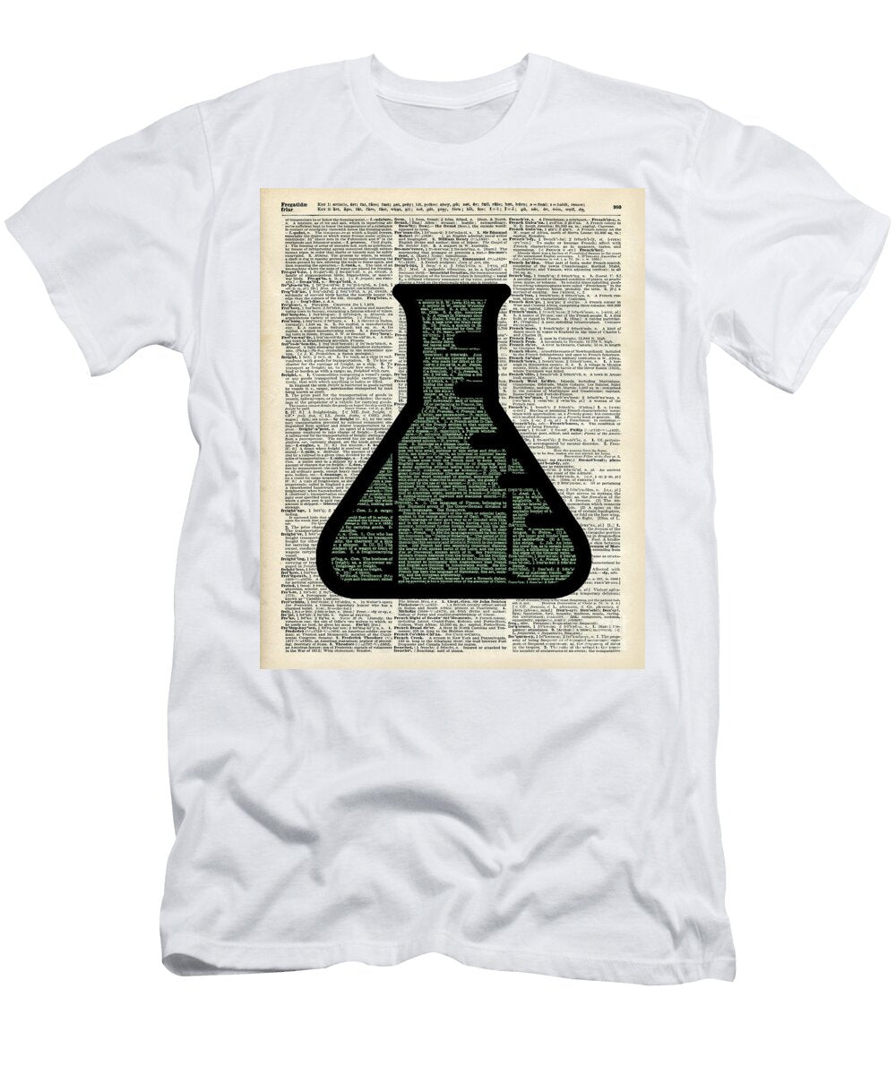 Green Alchemy Test Tube Dictionary Art Jacob Kuch T-Shirt