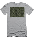 Green and Black Minimal Shape Tile Pattern Petite Pattern Minimal Graphic Designs T-Shirt